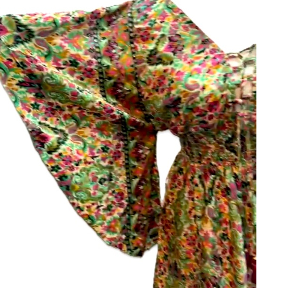 Anthropology dress made by Raga Jai Kimono Dress Large NWT - Picture 9 of 14